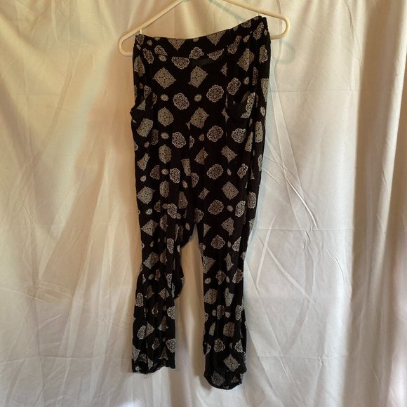 Amuse Society Pants - Amuse Society Black/cream Pants Medium